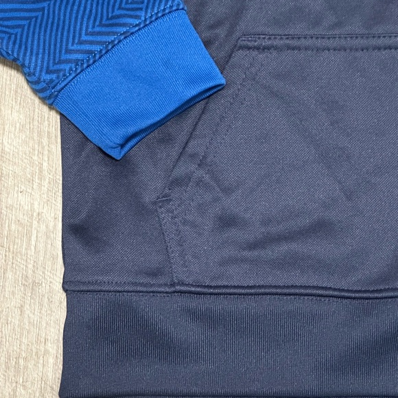 Champion Boys Kids Youth 6 Small Long Sleeve Navy Orange Hoodie Kangaroo Pocket - Picture 7 of 9